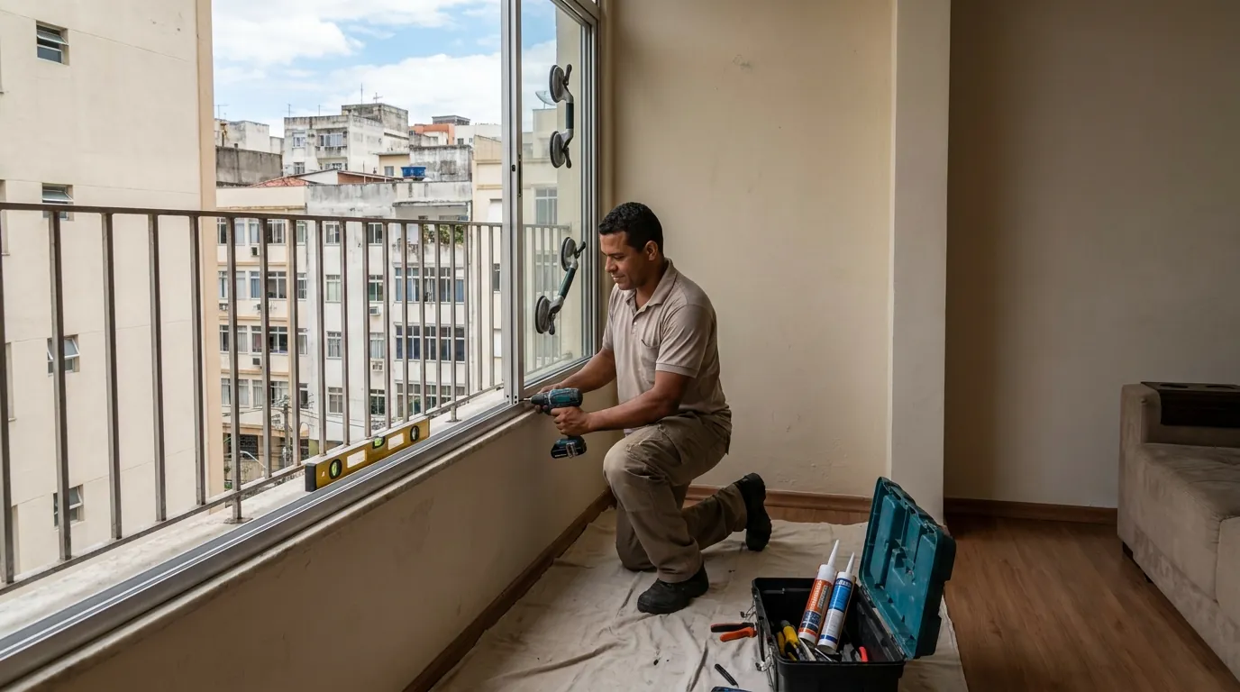 Sacada de Vidro para Apartamento em Anápolis‑GO